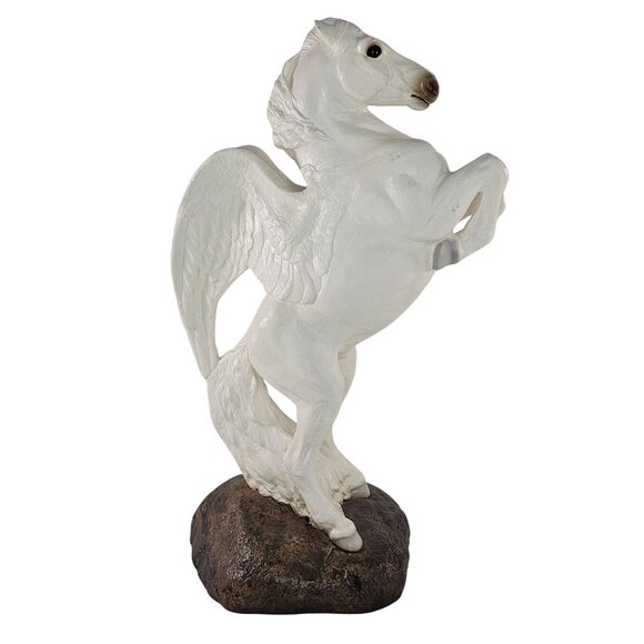Windstone Editions Rearing Pegasus Stallion Male Horse Statue - Picture 1 of 11